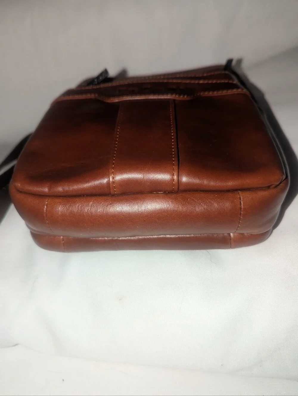 Xiao Duo Li Leather Crossbody Bag for Men - Brown